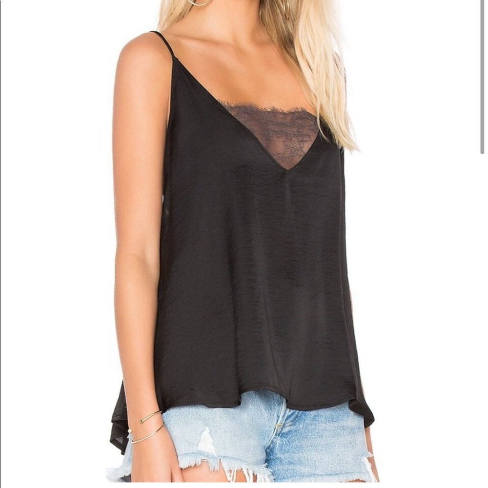 Free People Deep V Lace Cami